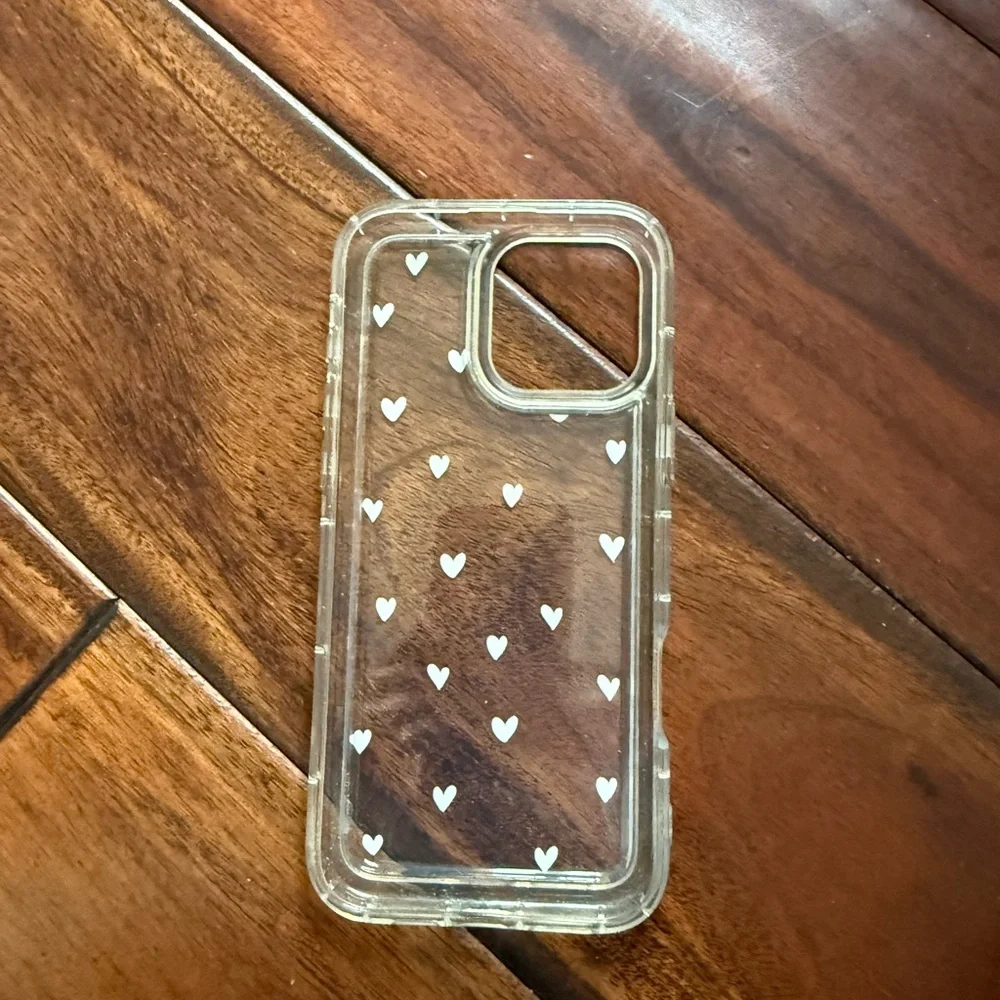 Clear Heart Pattern Phone Case - Picture 2 of 2